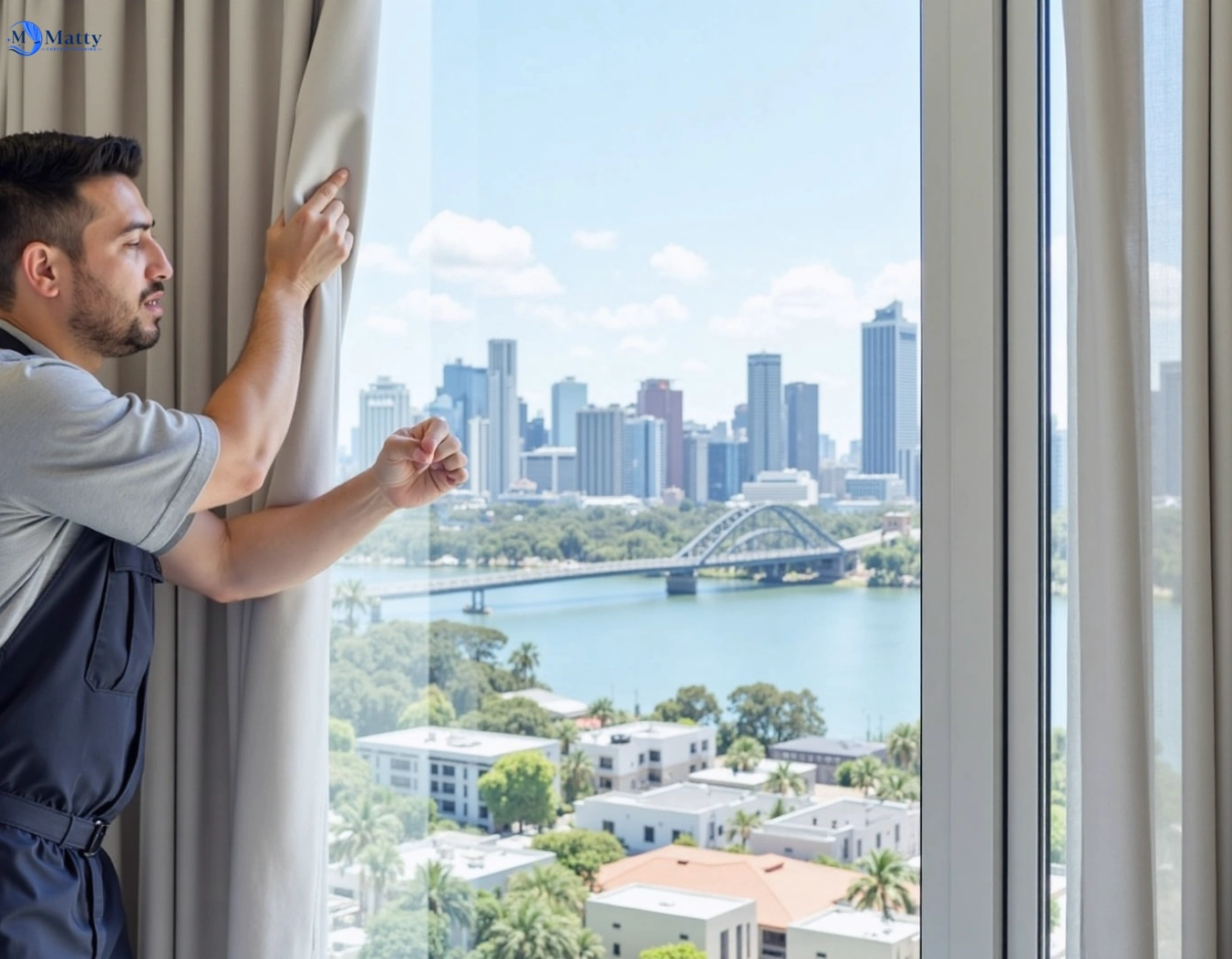 Professional curtain steam cleaning service tottenham-vic QLD by Matty Curtain Cleaning