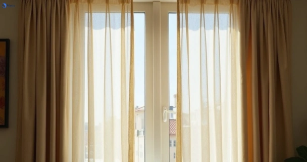 Dull dusty drapes in tottenham-vic before professional cleaning